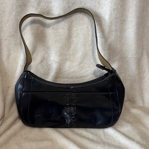 Mondani Black Leather Shoulder Bag